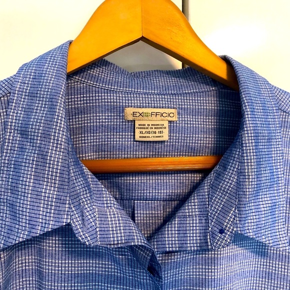 SOLD! Women's Exofficio button down light-weight shirt size XL - Picture 3 of 10